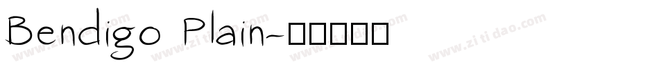 Bendigo Plain字体转换